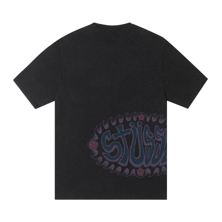 Stussy Wave Oval T-Shirt Pigment Dyed Black