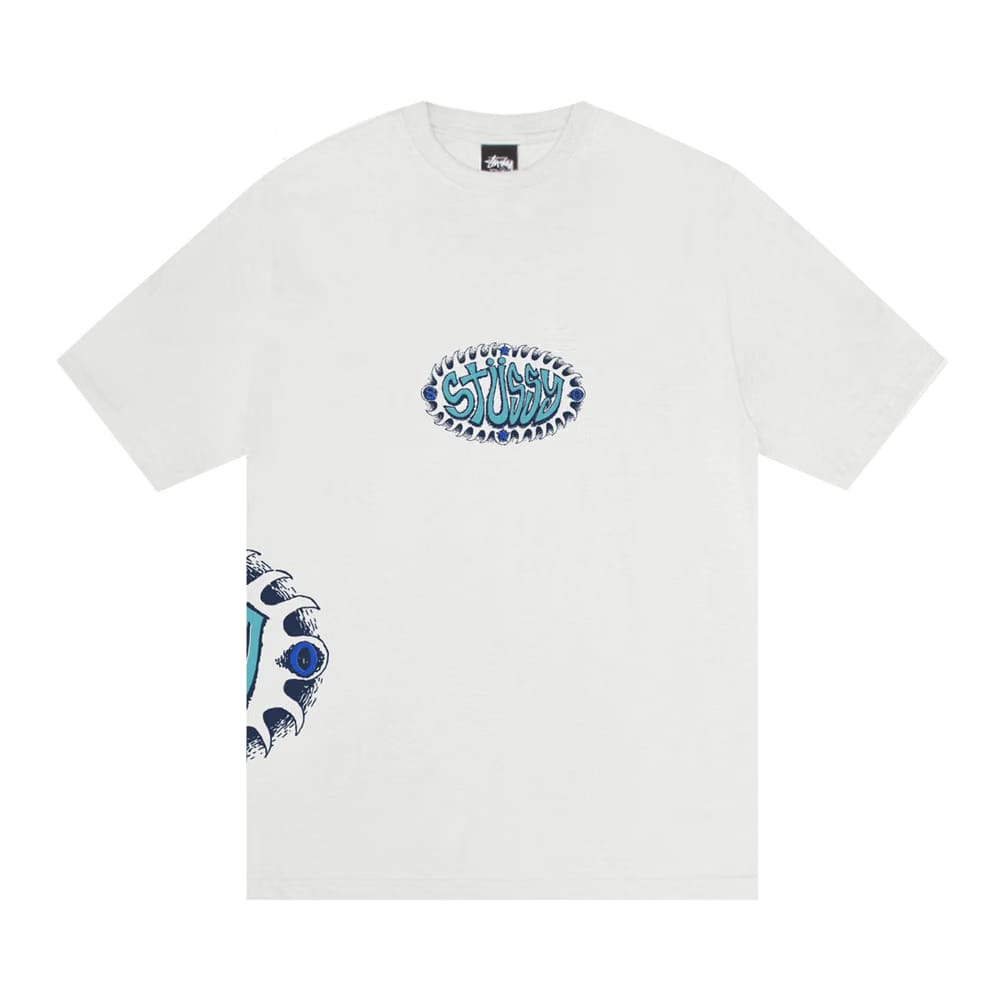 Stussy Wave Oval T-Shirt Pigment Dyed Natural