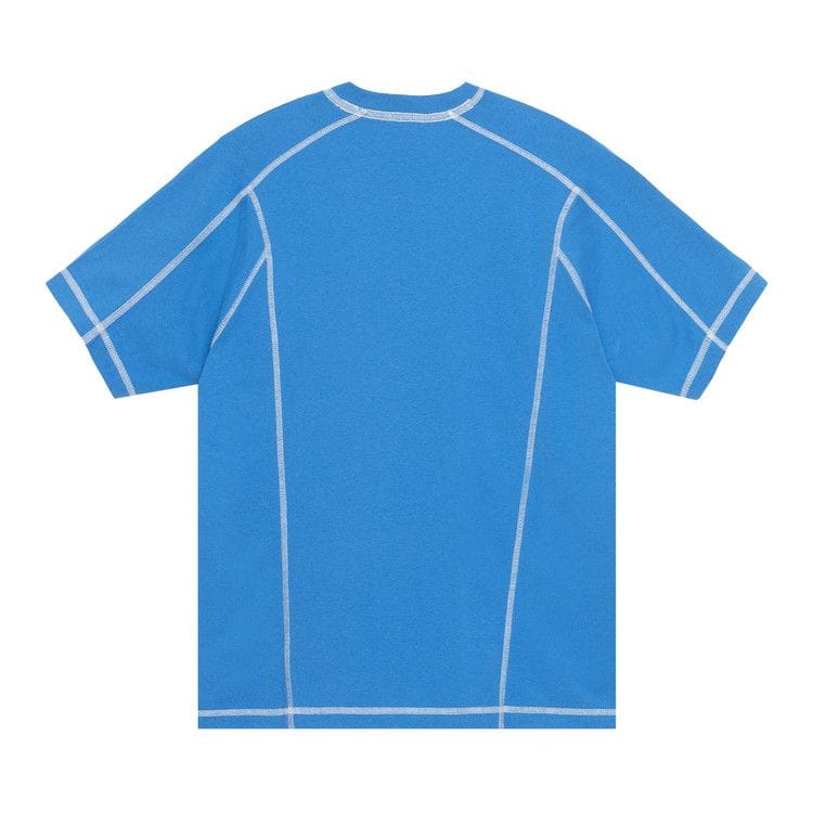 Stussy Wave Shorts-Sleeve Crew Blue