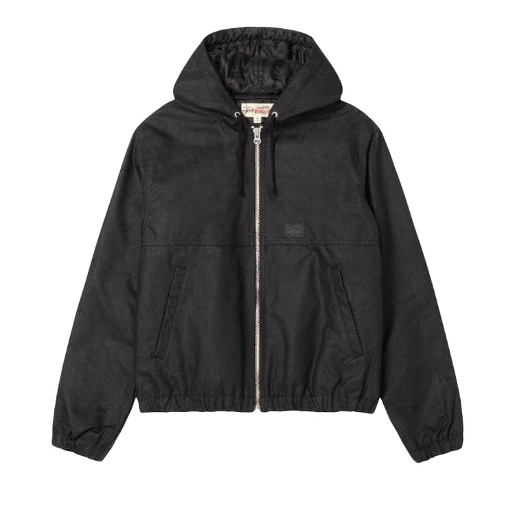 Stussy Waxed Cotton Work Jacket Black