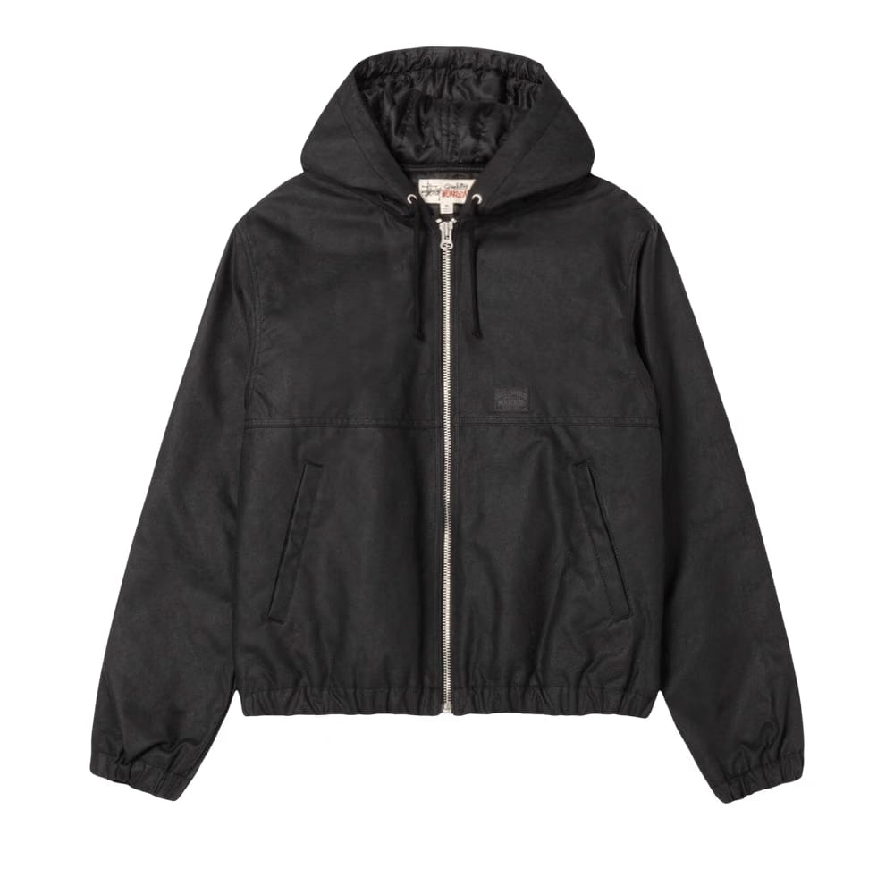 Stussy Waxed Cotton Work Jacket Black