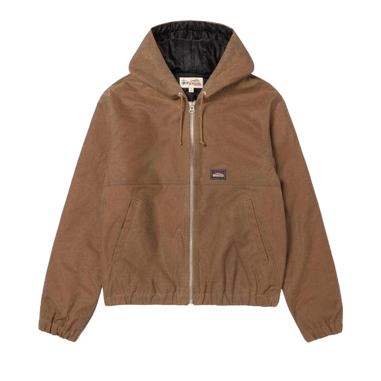 Stussy Waxed Cotton Work Jacket Khaki