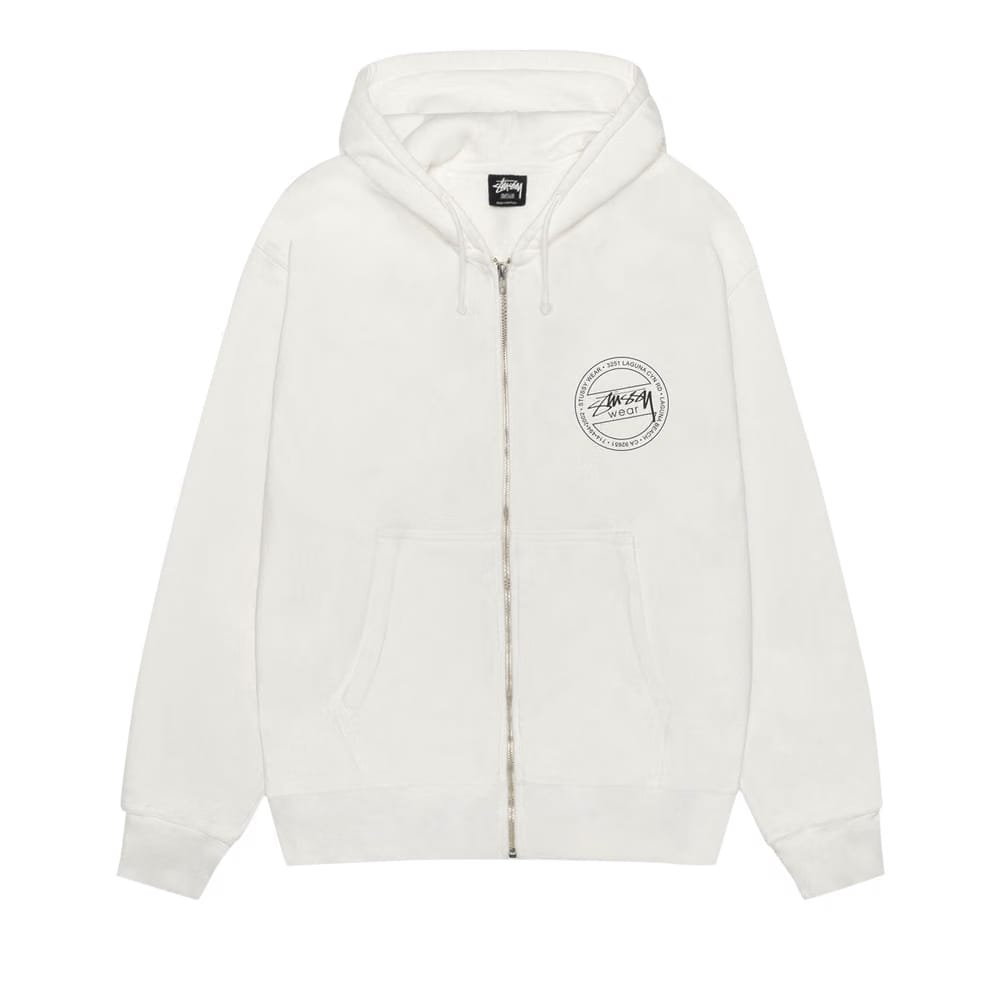 Stussy Wear Zip Hoodie Pigment Dyed Natural
