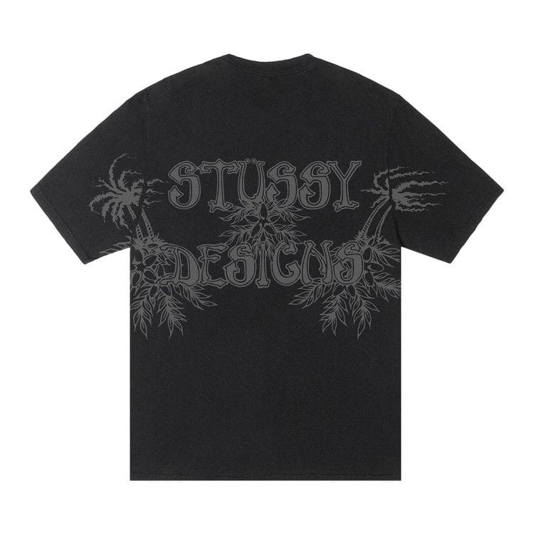Stussy Wes Palms T-Shirt Pigment Dyed Black