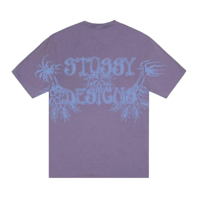Stussy Wes Palms T-Shirt Pigment Dyed Grape