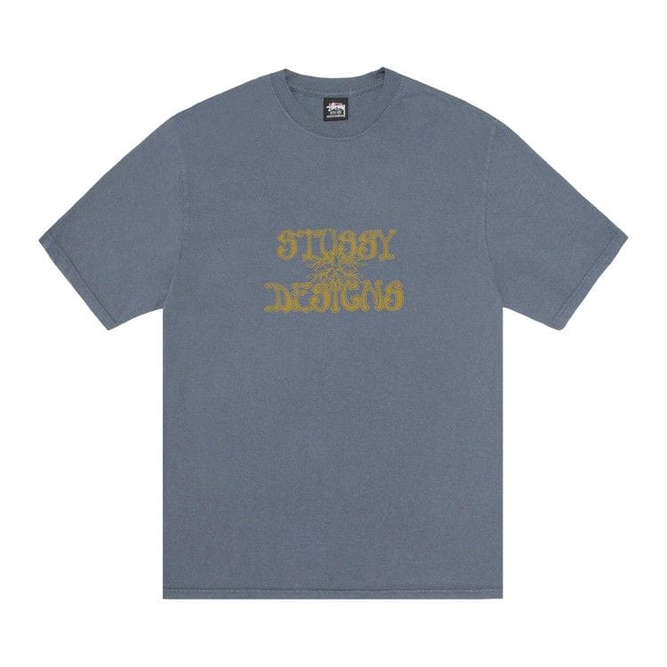 Stussy Wes Palms T-Shirt Pigment Dyed Navy