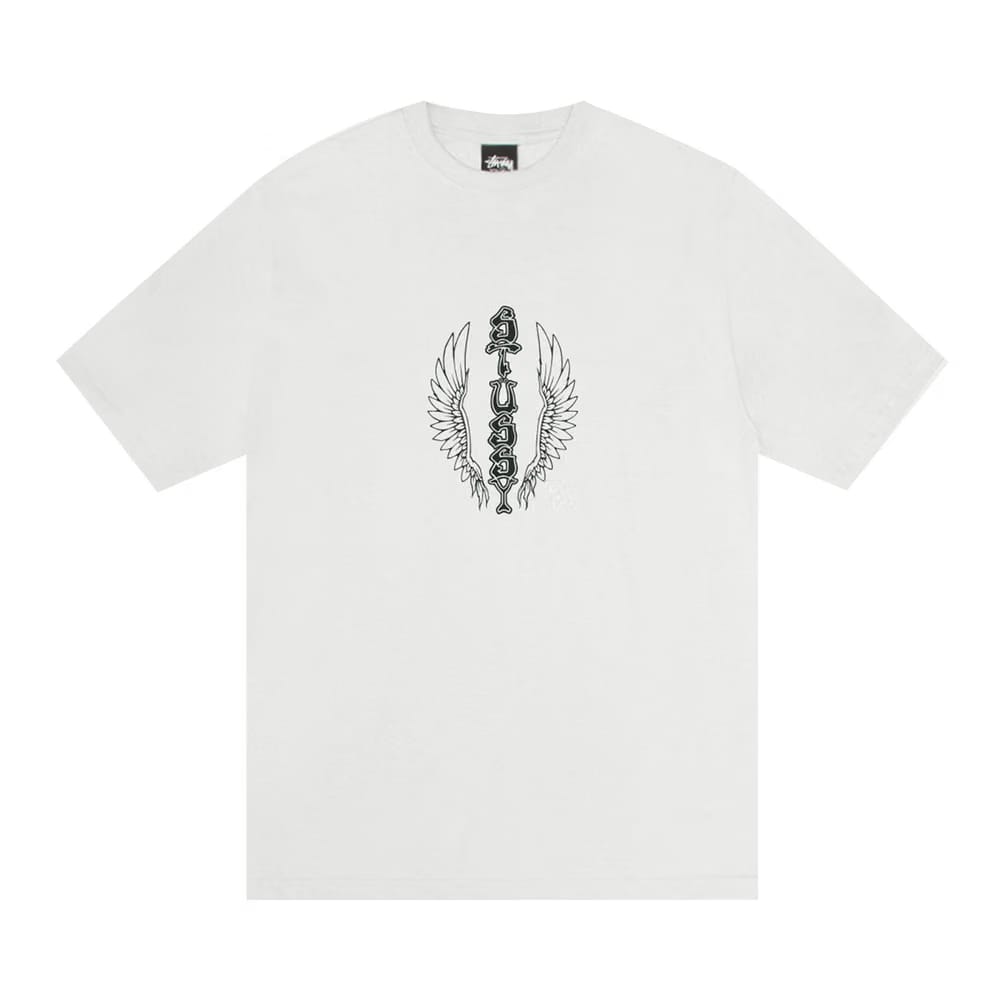 Stussy Wes Wings T-Shirt Pigment Dyed Natural