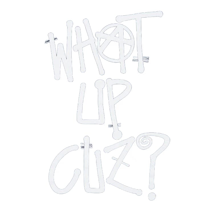 Stussy What Up Cuz? T-Shirt Indigo