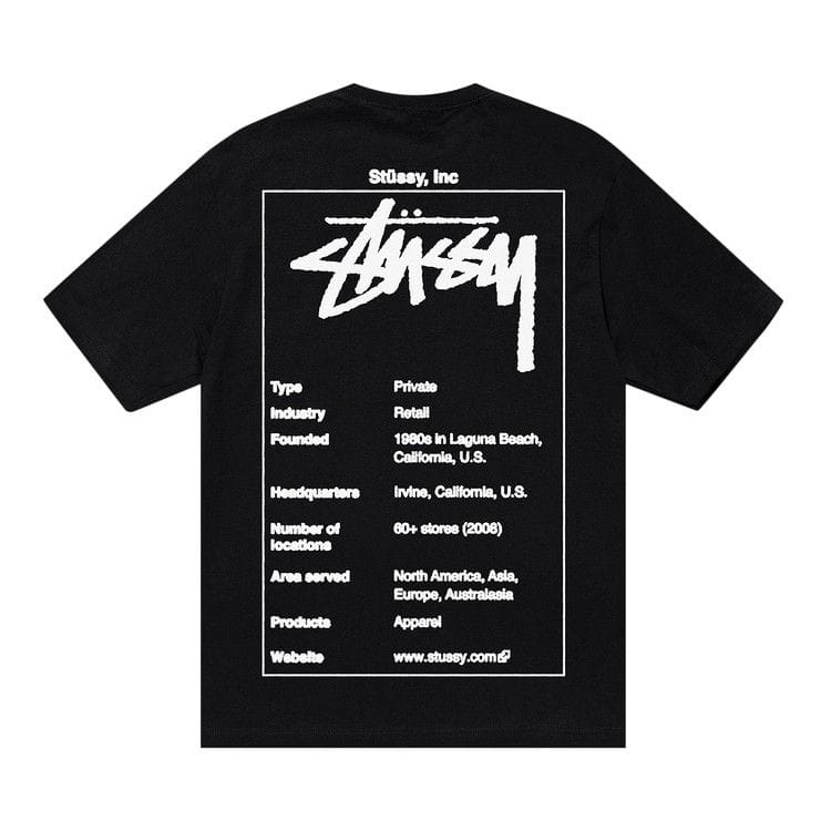 Stussy Wiki T-Shirt Black