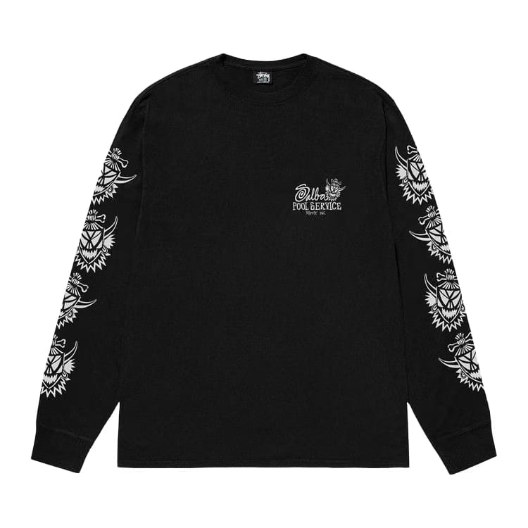 Stussy Witch Doctor Long-Sleeve T-Shirt Pigment Dyed Black