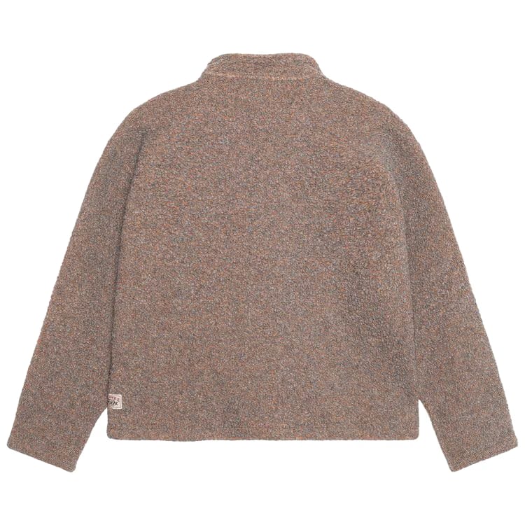 Stussy Wool Blend Sherpa Pullover Grey