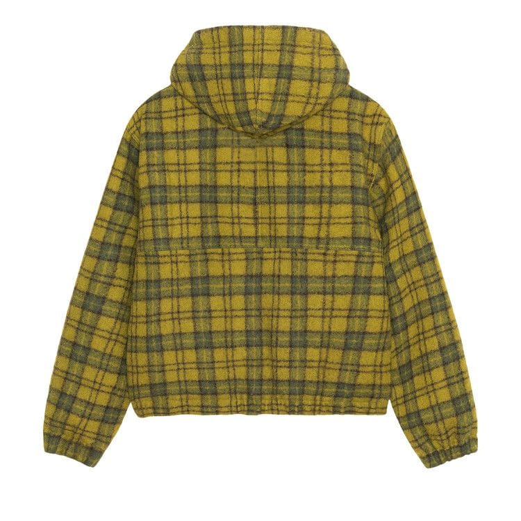 Stussy Work Jacket Wool Plaid Green