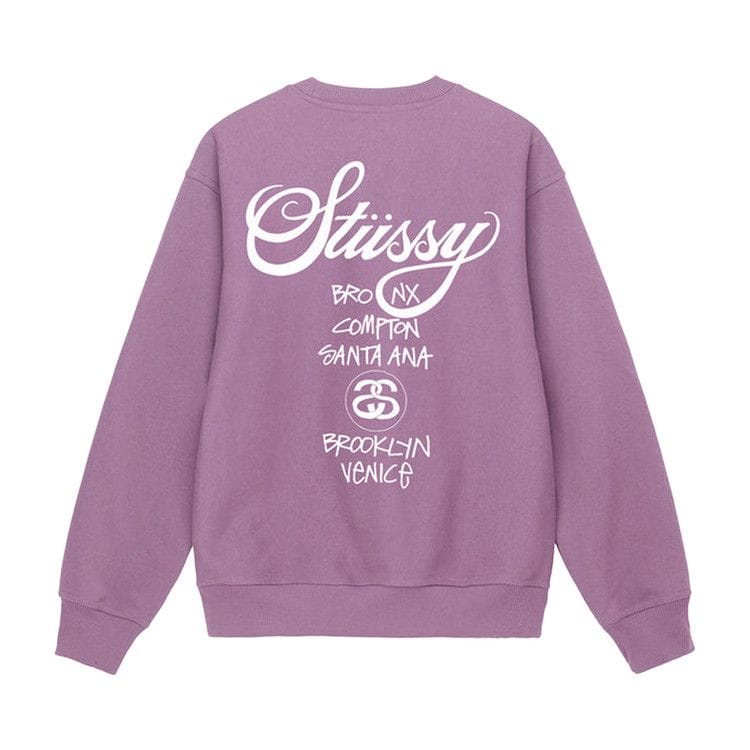 Stussy World Tour Crew Orchid