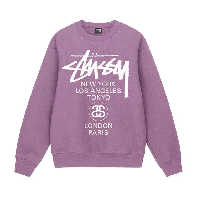Stussy World Tour Crew Orchid