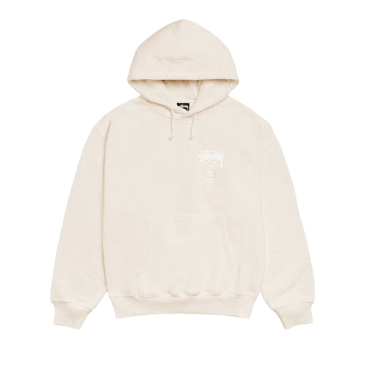 Stussy World Tour Hoodie Pigment Dyed Natural
