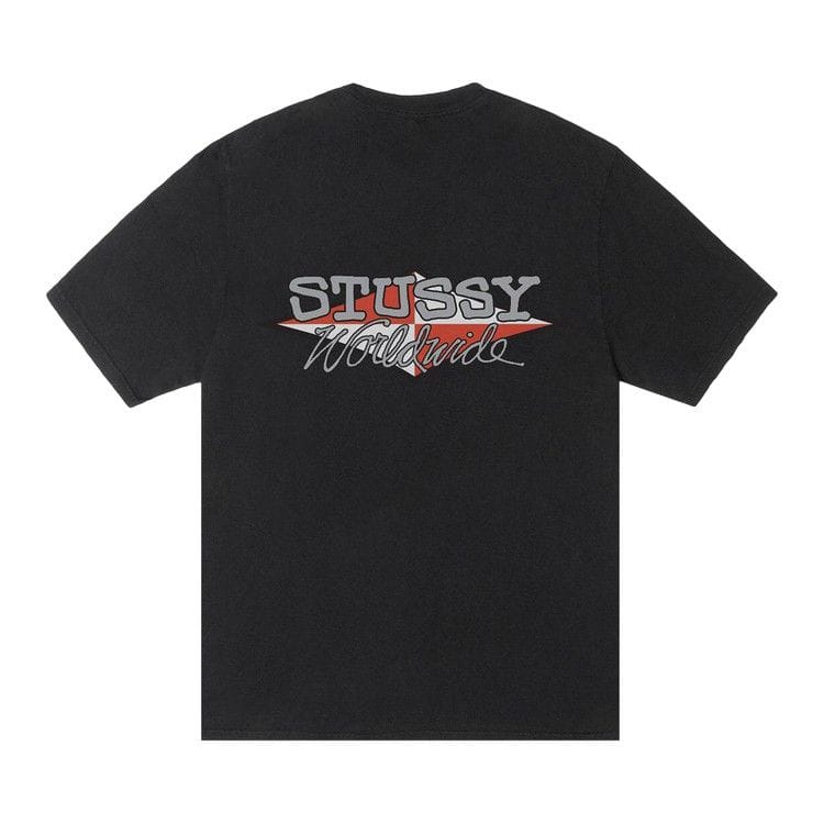 Stussy Worldwide Diamond T-Shirt Pigment Dyed Black