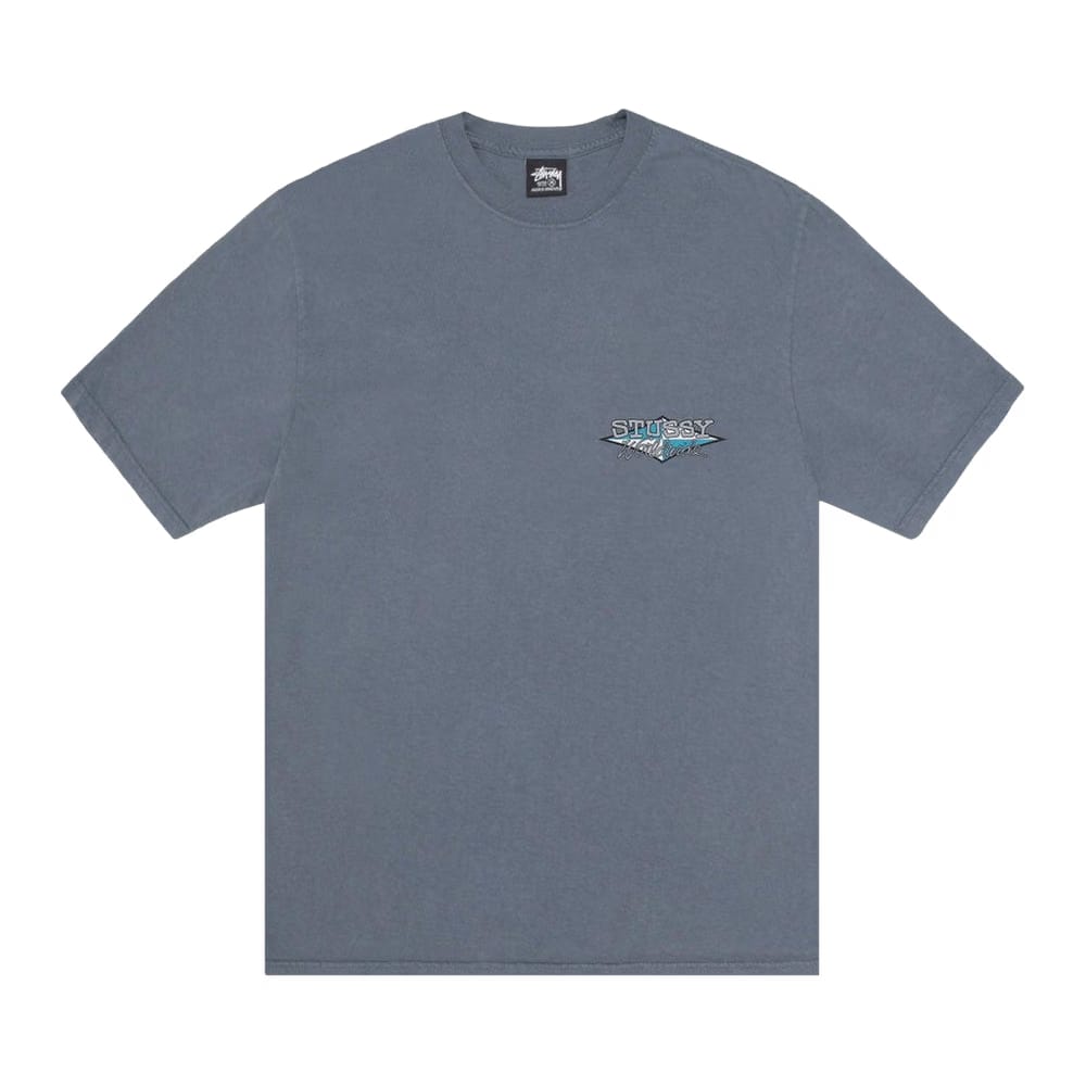 Stussy Worldwide Diamond T-Shirt Pigment Dyed Navy
