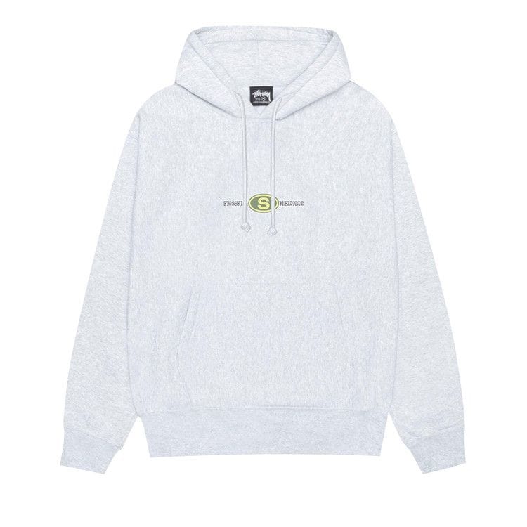Stussy Worldwide Dot Hoodie Ash Heather