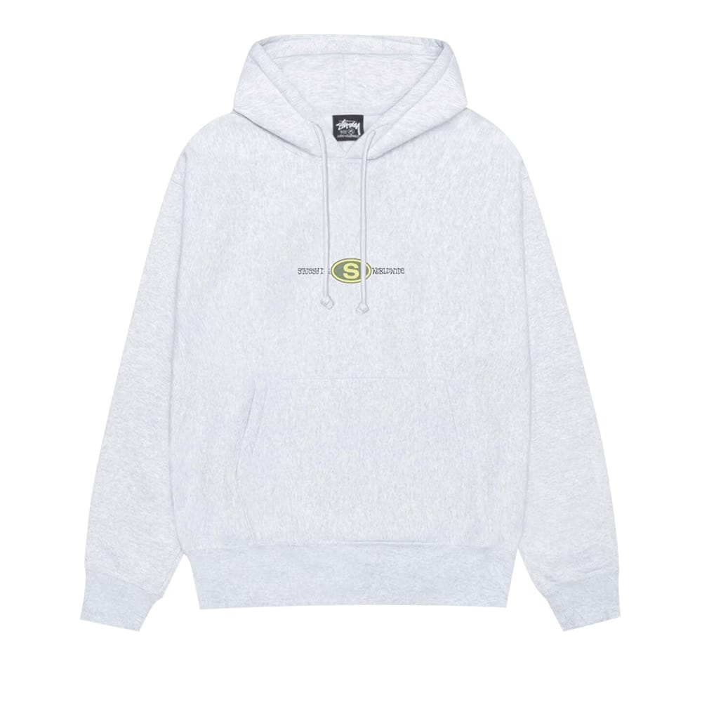 Stussy Worldwide Dot Hoodie Ash Heather