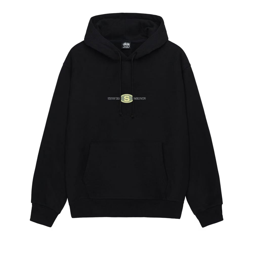 Stussy Worldwide Dot Hoodie Black