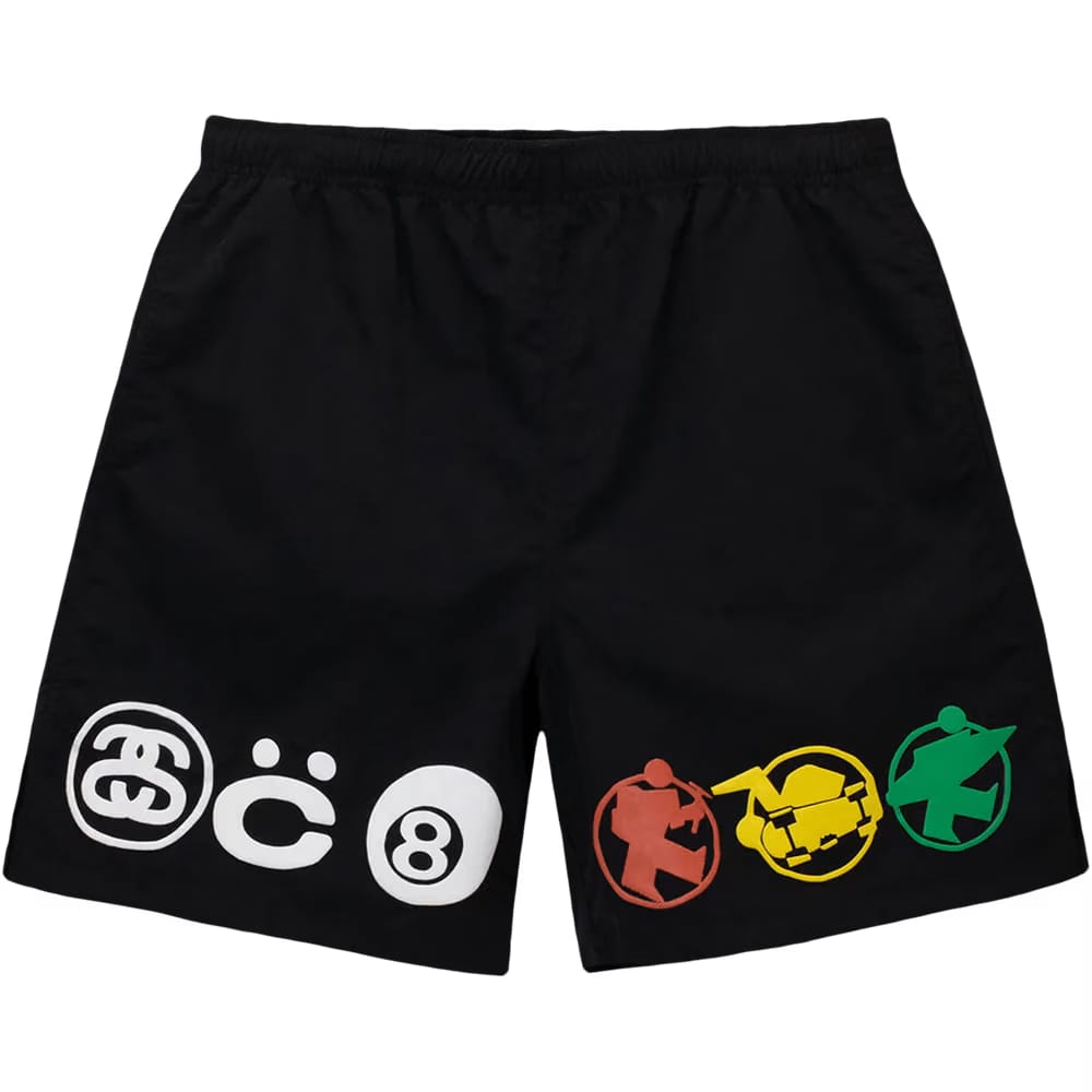 Stussy x Cactus Plant Flea Market Icon Watershort Black