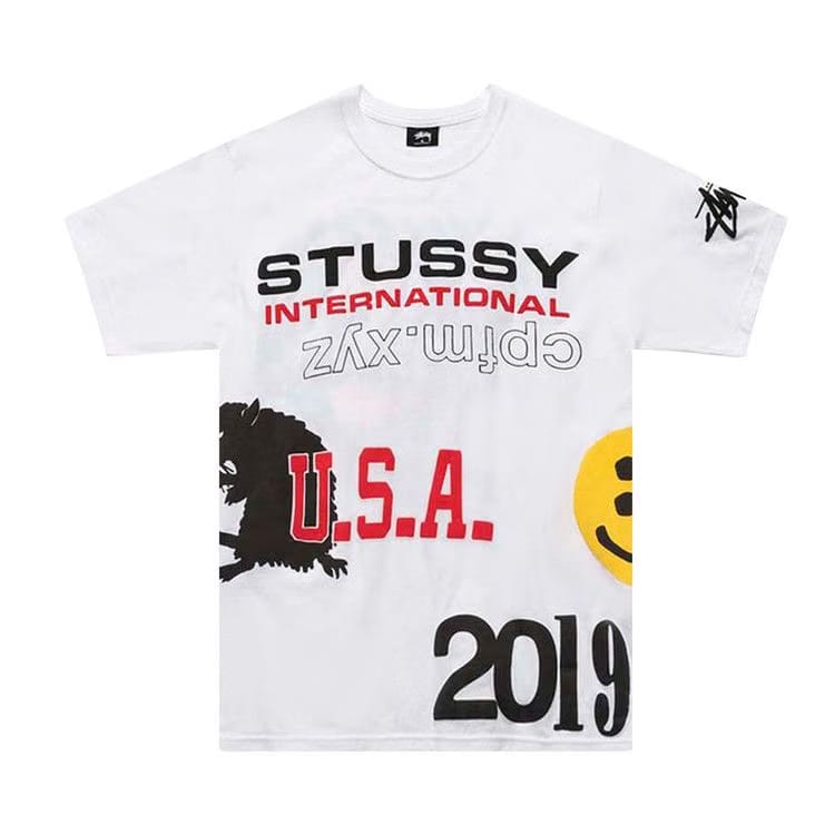 Stussy x Cactus Plant Flea Market USA 2019 T-Shirt White