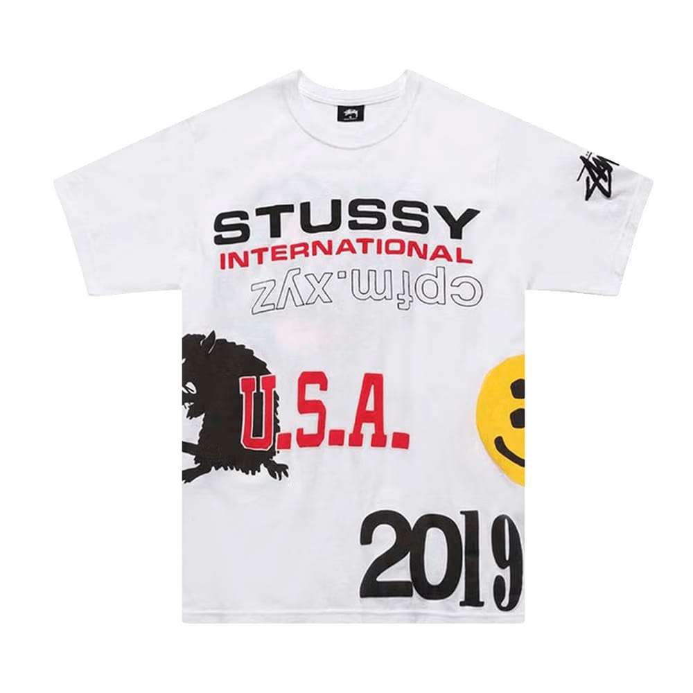 Stussy x Cactus Plant Flea Market USA 2019 T-Shirt White