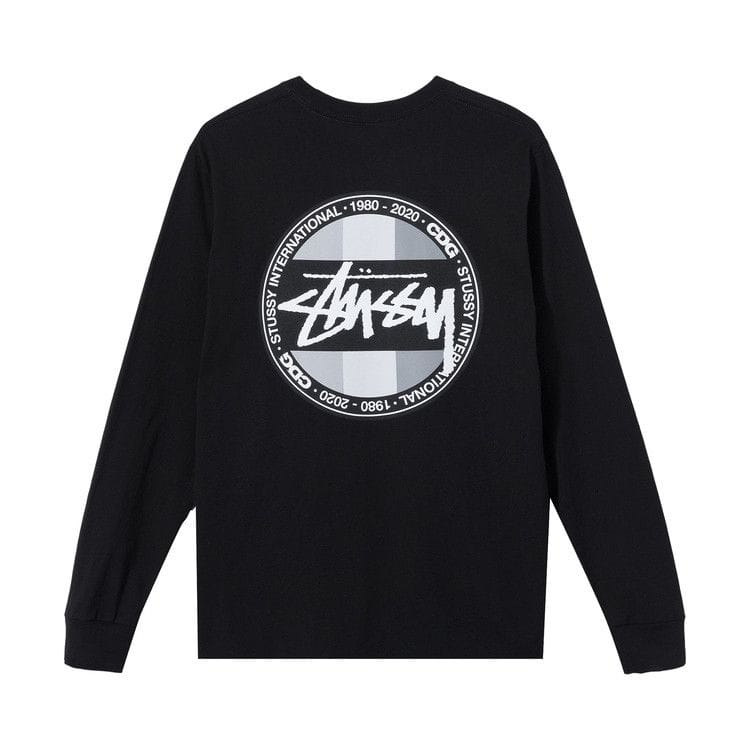 Stussy x Comme des Garçons Dot Long-Sleeve T-Shirt Black