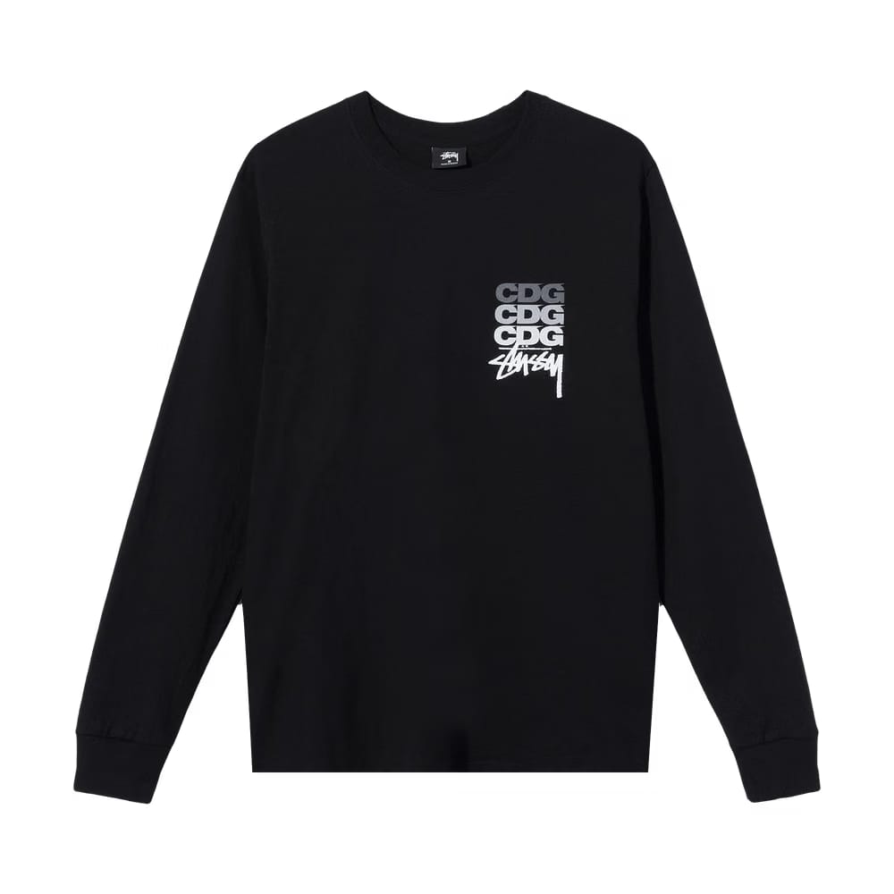 Stussy x Comme des Garçons Dot Long-Sleeve T-Shirt Black