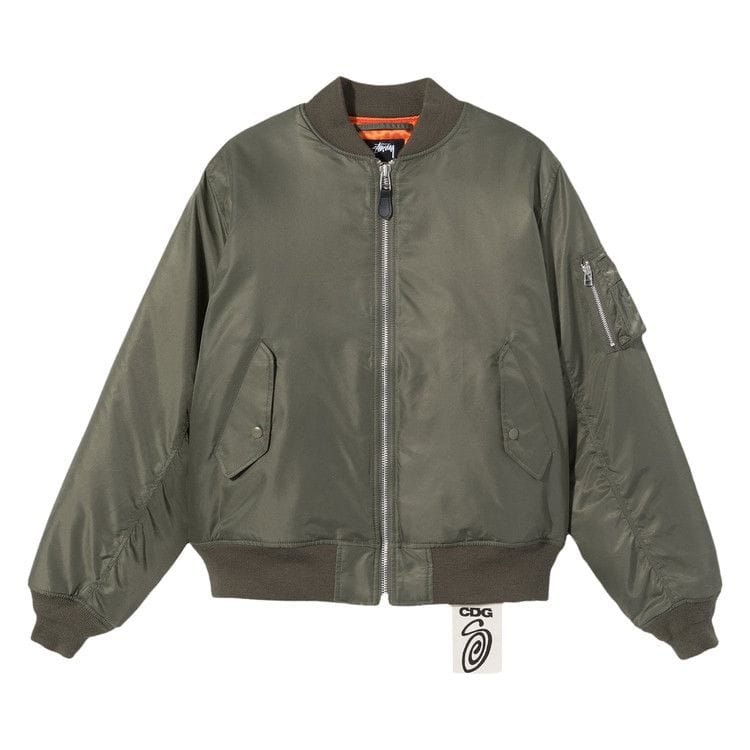 Stussy x Comme des Garçons MA-1 Jacket Olive