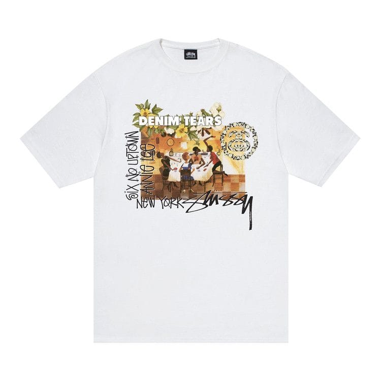 Stussy x Denim Tears Annie Lee T-Shirt White