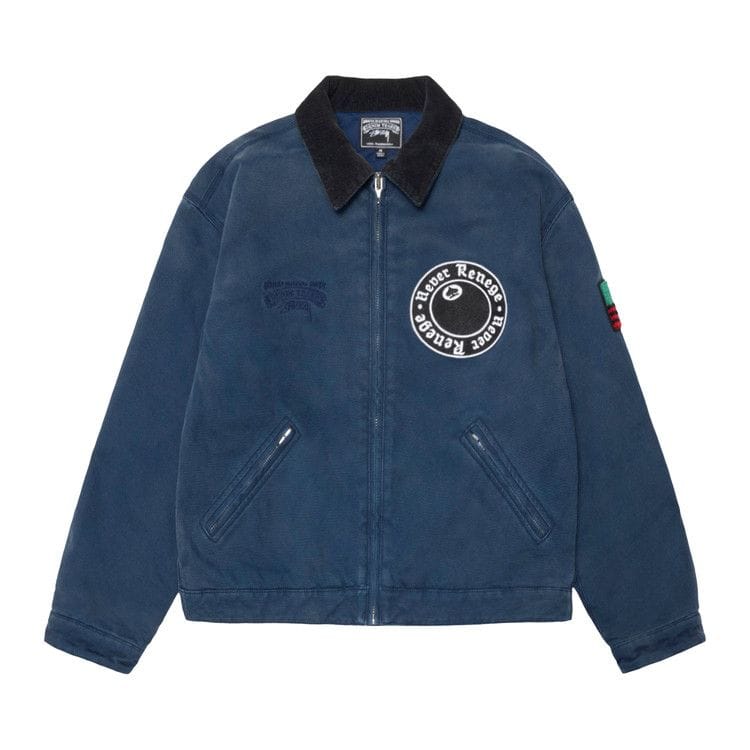 Stussy x Denim Tears Canvas Jacket Blue