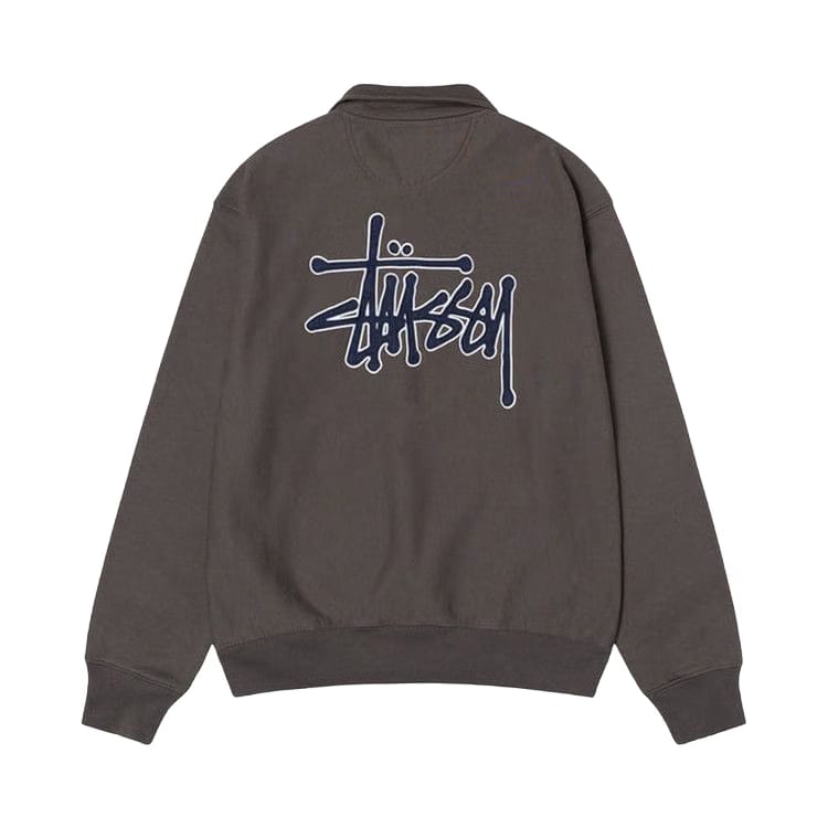 Stussy x Denim Tears Half Zip Fleece Charcoal