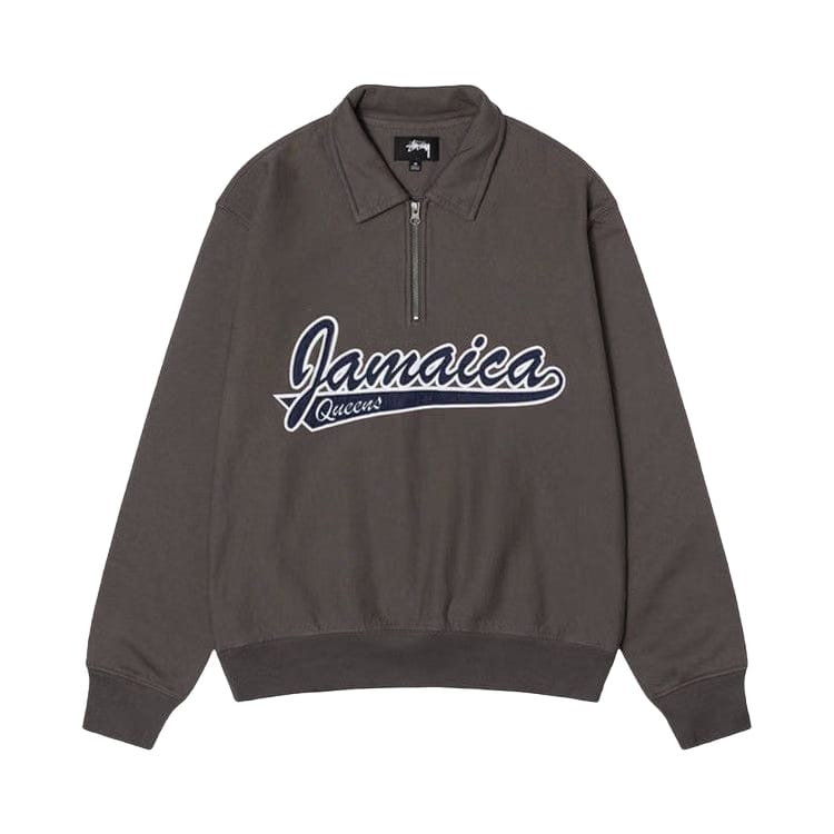 Stussy x Denim Tears Half Zip Fleece Charcoal