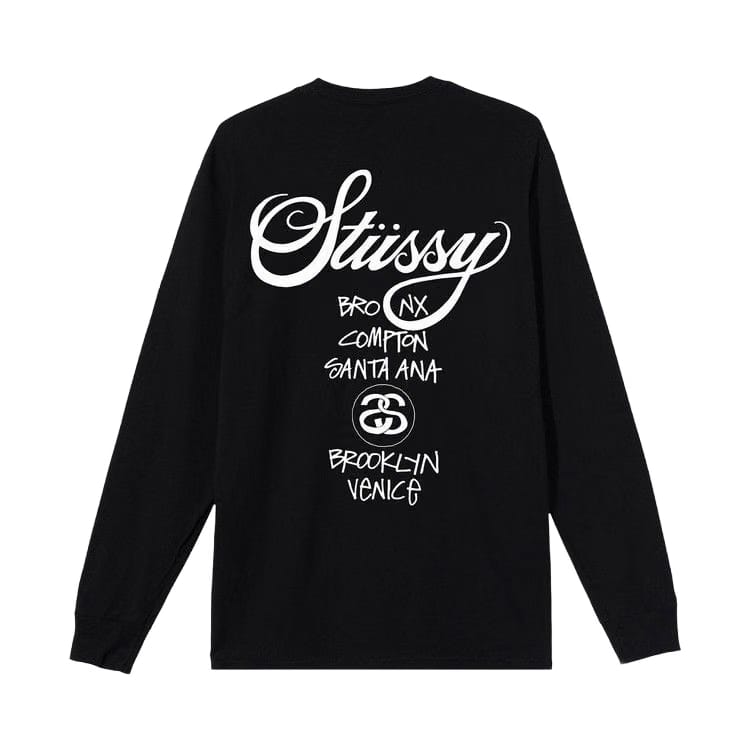 Stussy x Dover Street Market World Tour Long-Sleeve T-Shirt Black