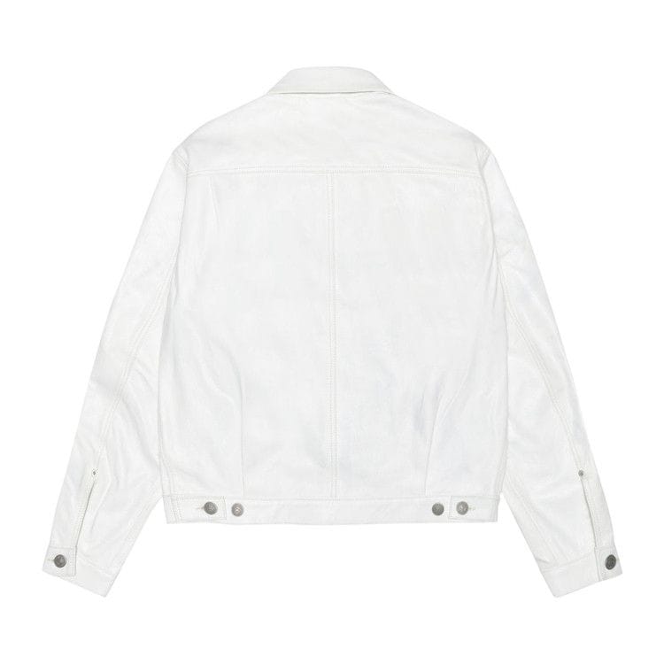 Stussy x Levi's Leather Trucker Jacket Tofu