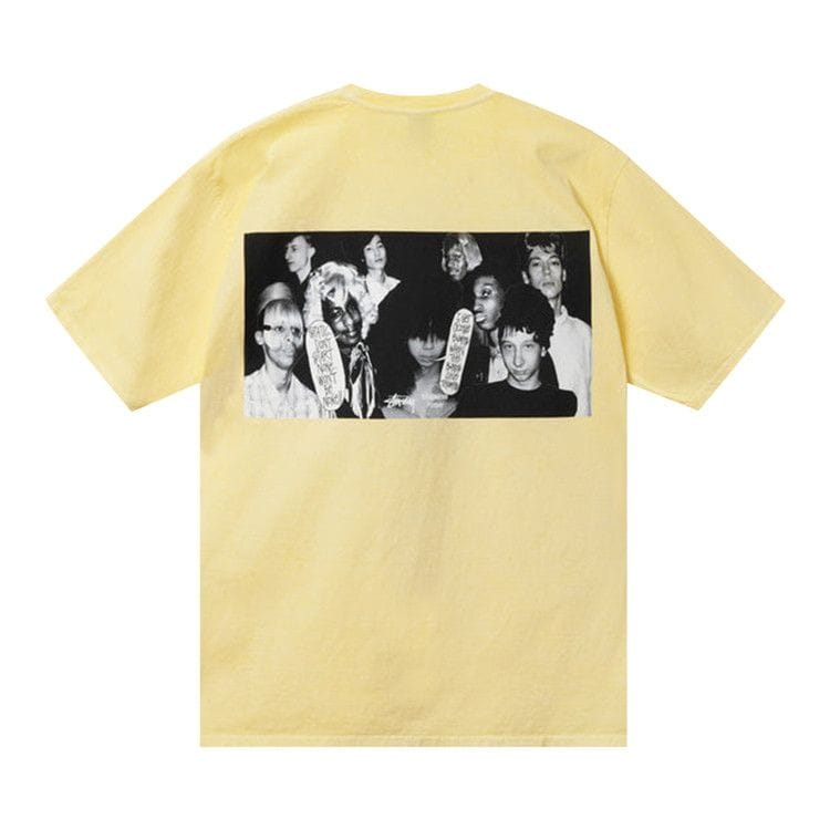 Stussy x Martine Rose Collage Pigment Dyed T-Shirt Lemon