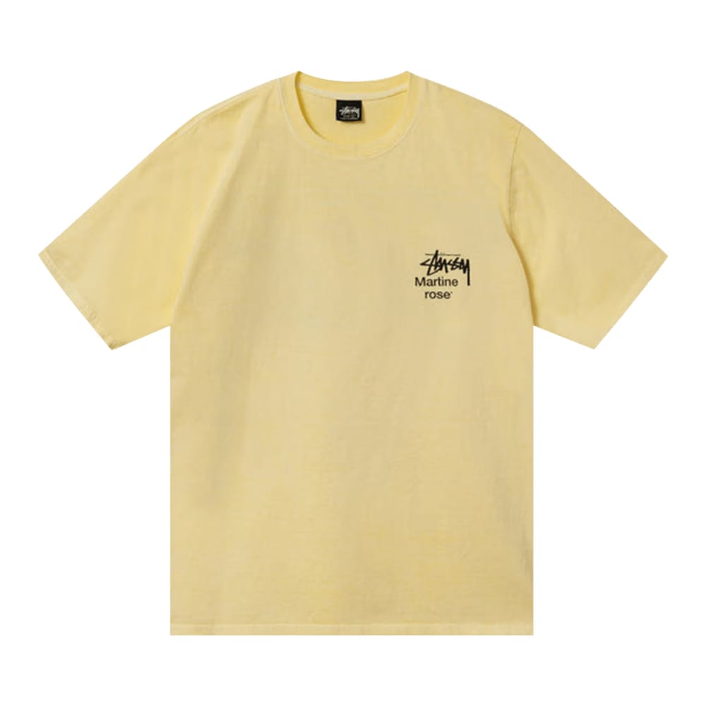 Stussy x Martine Rose Collage Pigment Dyed T-Shirt Lemon