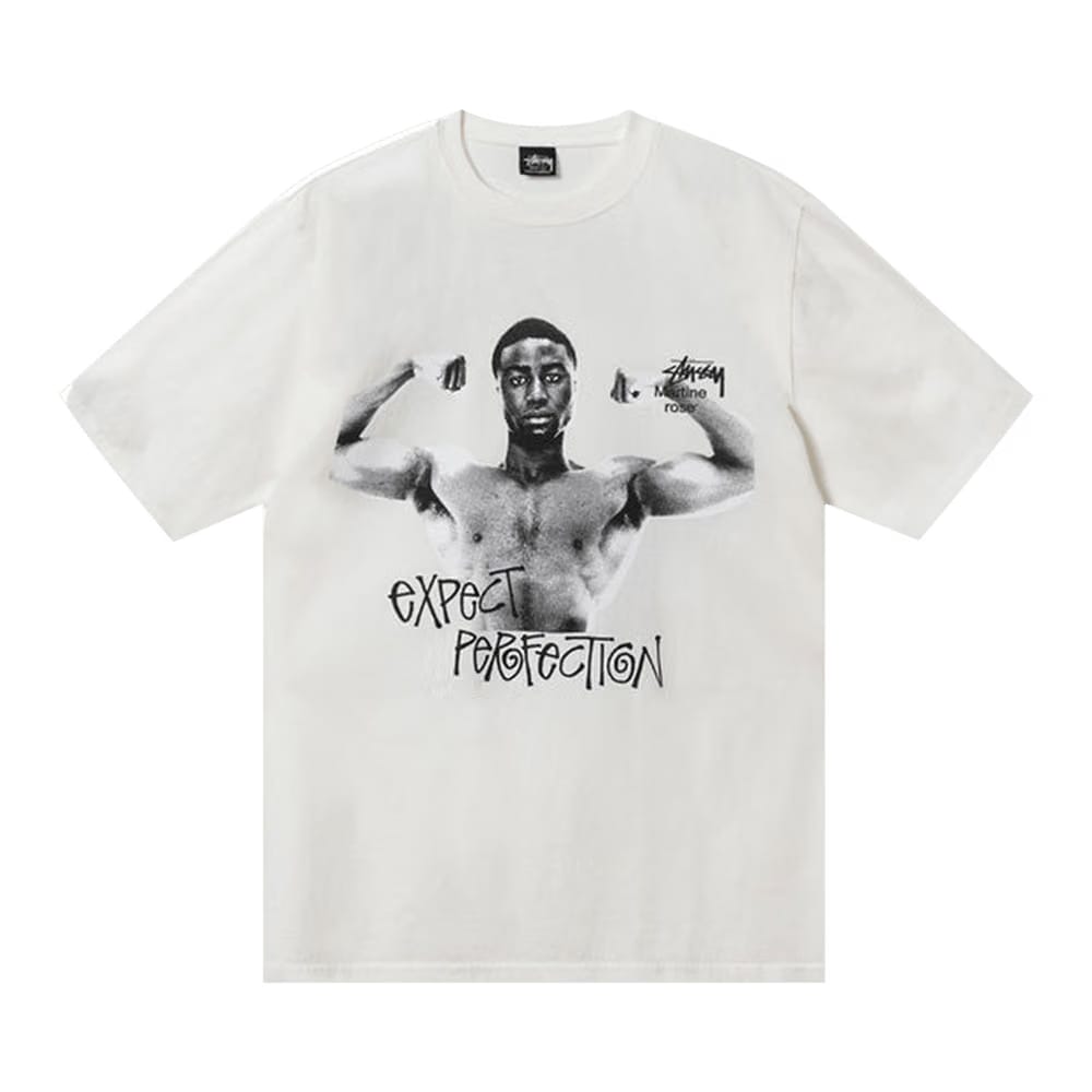 Stussy x Martine Rose Stand Firm Pigment Dyed T-Shirt White