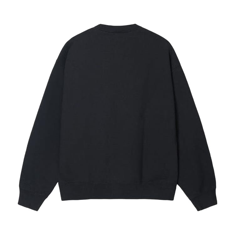 Stussy x Nike Acid Wash Fleece Crew Black
