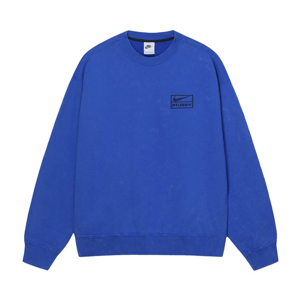 Stussy x Nike Fleece Crew Blue