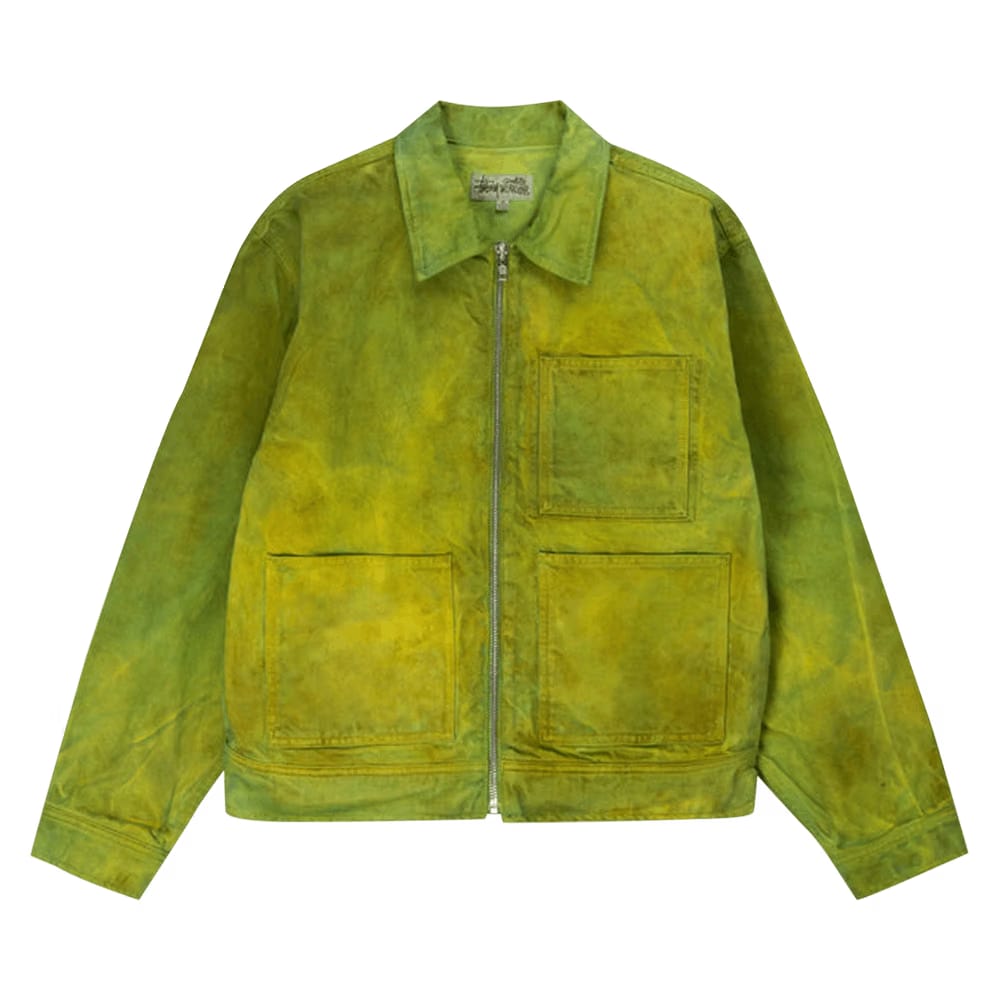 Stussy Wonderland Hand-Dyed Work Jacket Green