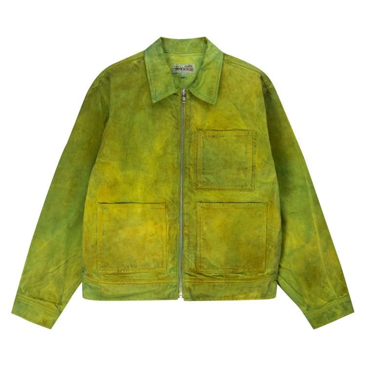 Stussy Wonderland Hand-Dyed Work Jacket Green