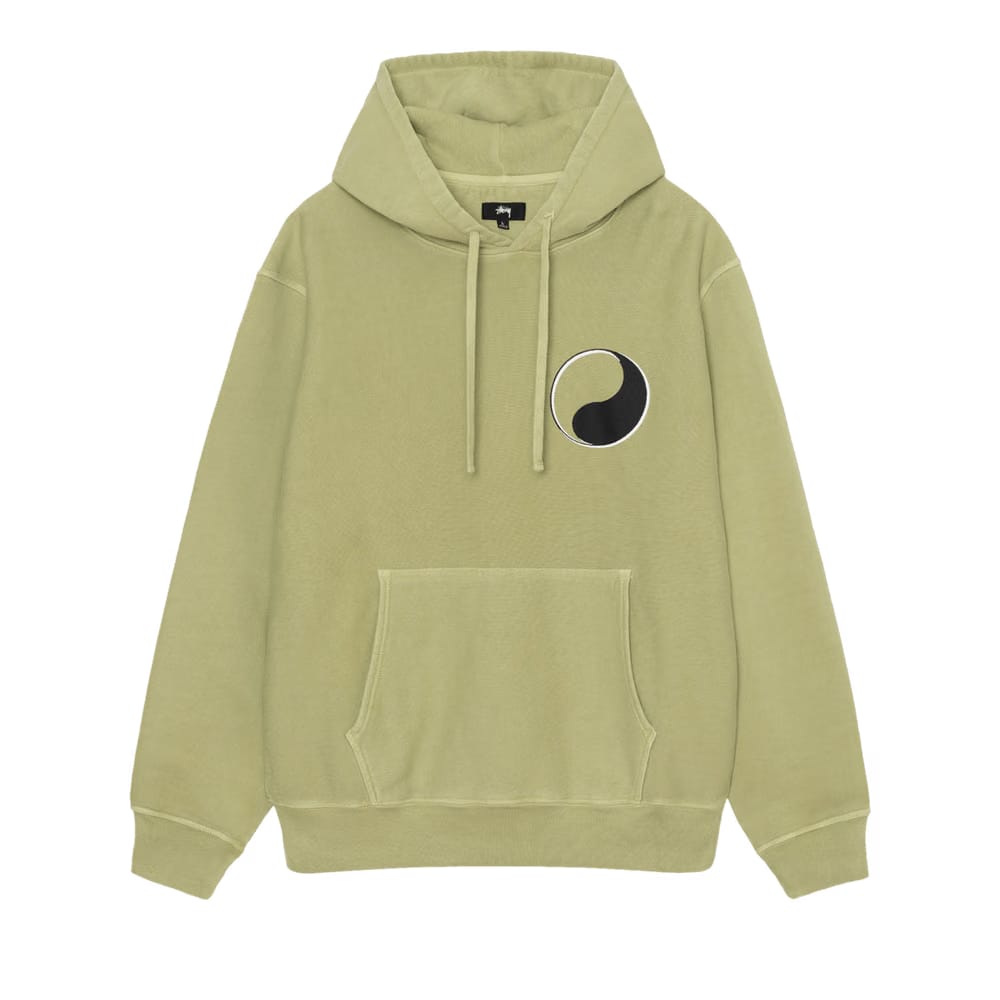 Stussy x Our Legacy Drop Shadow Pigment Dyed Hoodie Tarragon