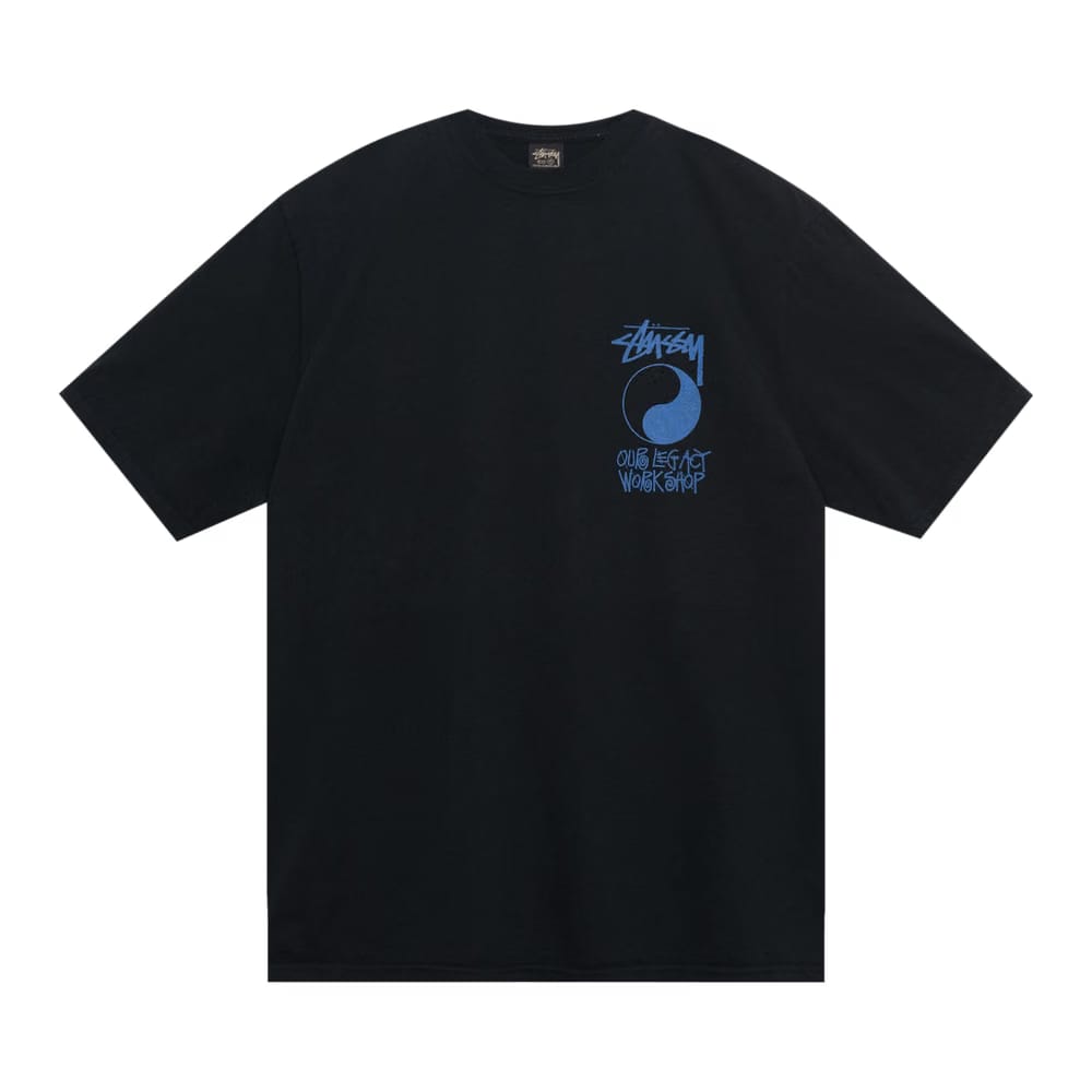 Stussy x Our Legacy Frame Pigment Dyed T-Shirt Black