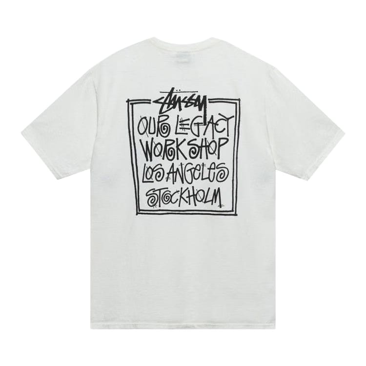 Stussy x Our Legacy Frame Pigment Dyed T-Shirt Natural