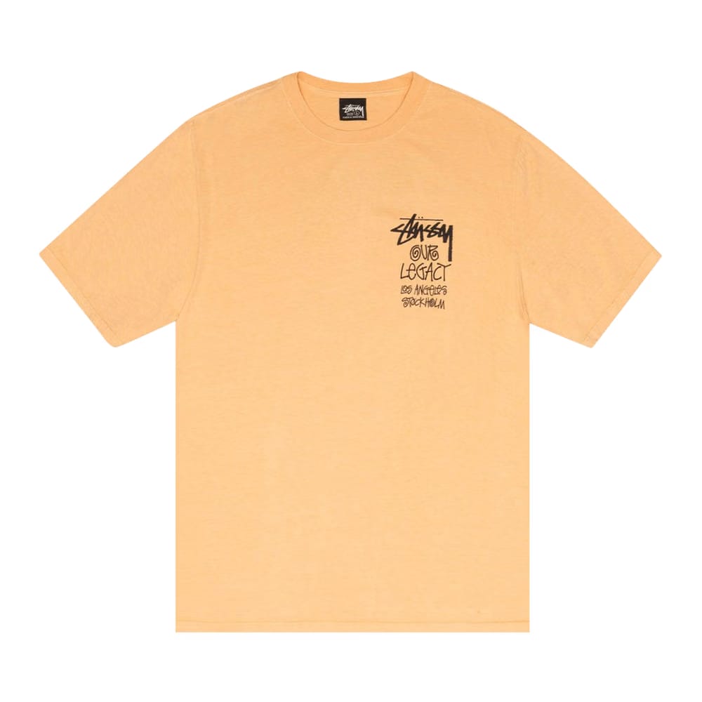 Stussy x Our Legacy Work Shop 8 Ball Yin Yang T-Shirt Peach
