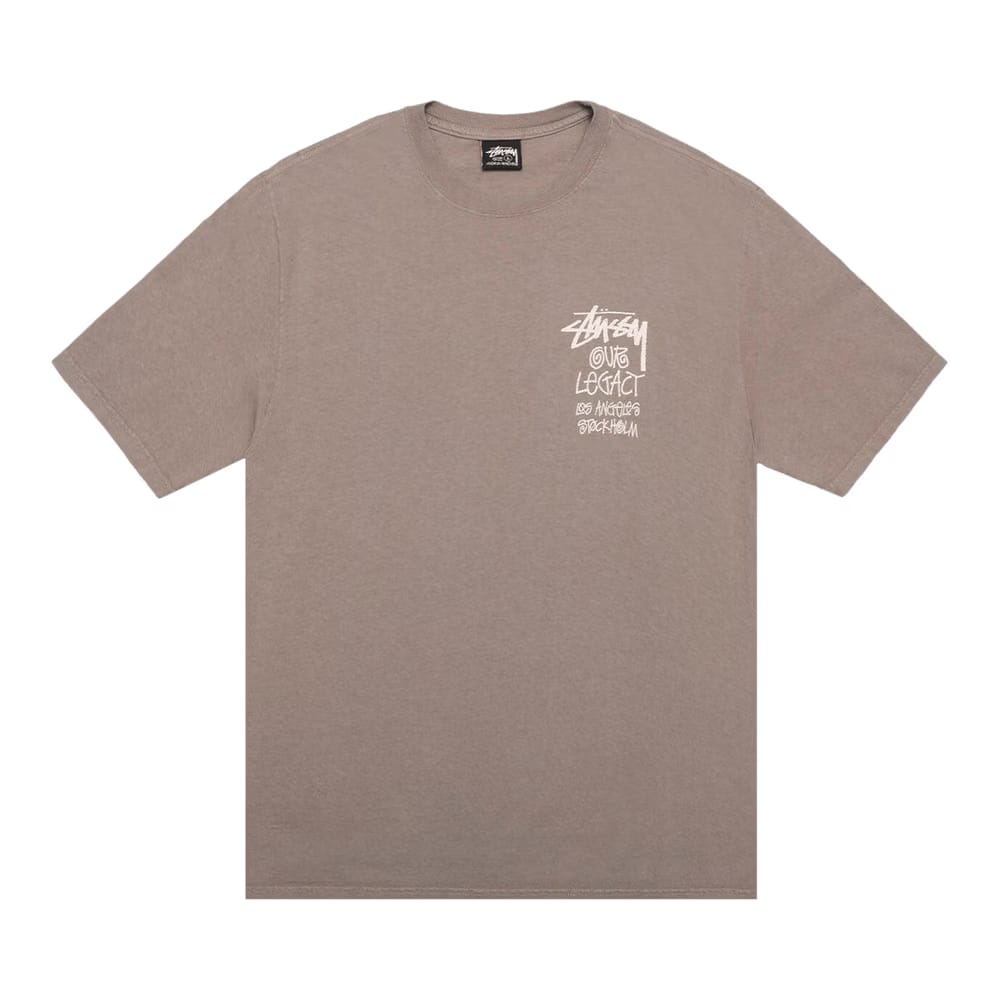 Stussy x Our Legacy Work Shop 8 Ball Yin Yang T-Shirt Taupe