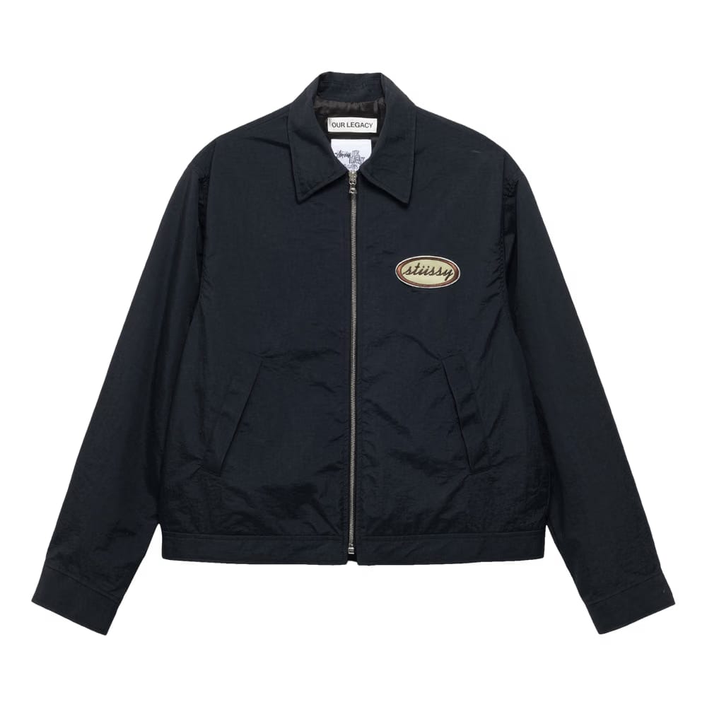 Stussy x Our Legacy Work Shop Blouson Jacket Midnight Nylon Taffeta