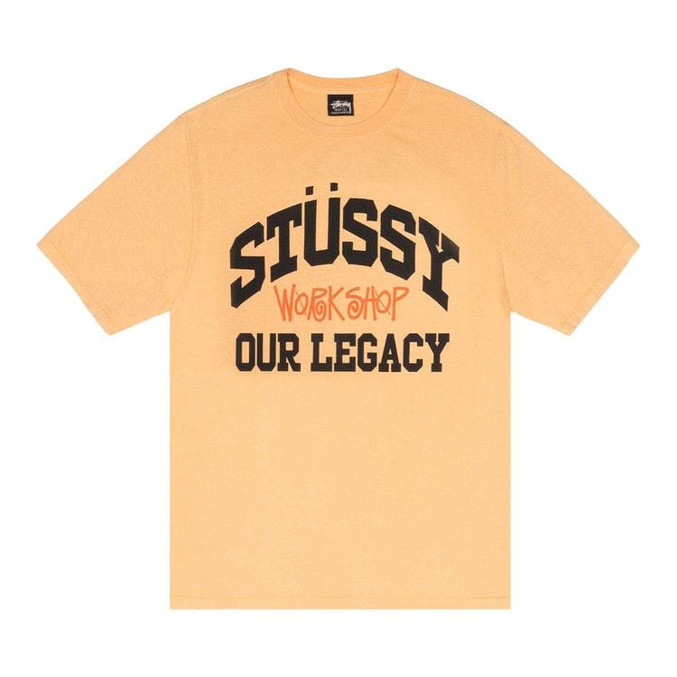 Stussy x Our Legacy Work Shop Collegiate T-Shirt Peach